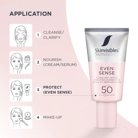 Skinvisibles Even Sense bőregységesító fényvédő arcra niacinamiddal SPF502