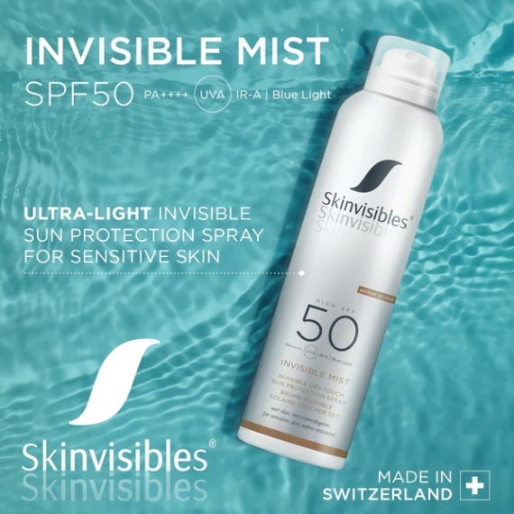 Skinvisibles Invisible Mist fényvédő spray SPF502