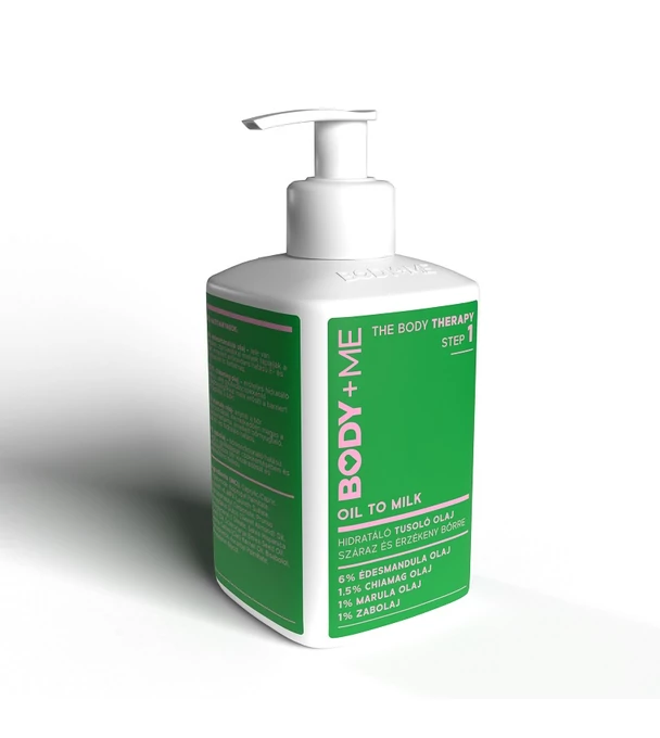 BODY+ME Oil To Milk hidratáló tusoló olaj