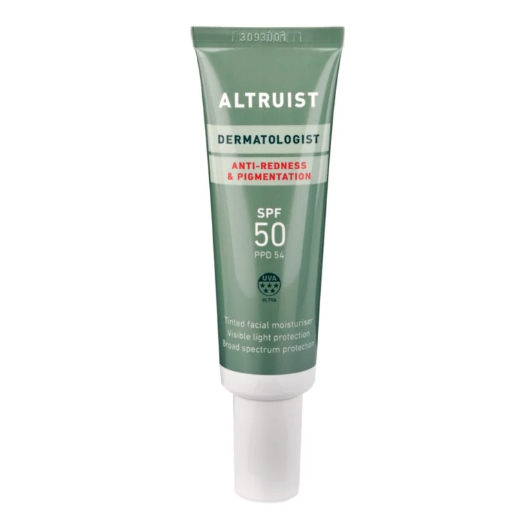 Altruist Dermatologist Anti-Redness & Pigmentation színezett fényvédő érzékeny bőrre SPF50