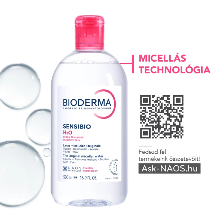 Bioderma Sensibio H2O micellás víz 500ml3