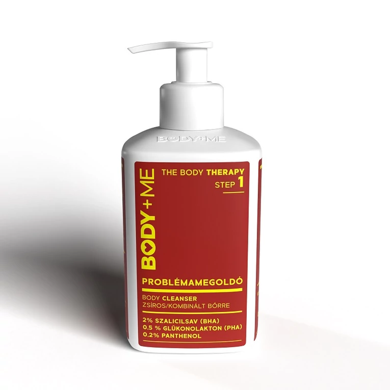 BODY+ME Problémamegoldó body cleanser BHA- és PHA-savval