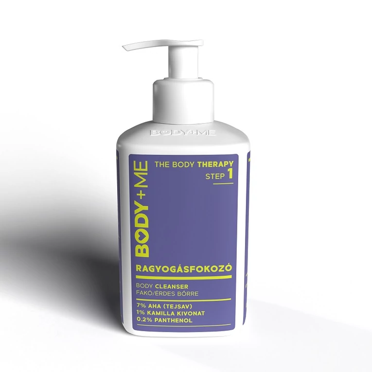 BODY+ME  Ragyogásfokozó body cleanser AHA-savval