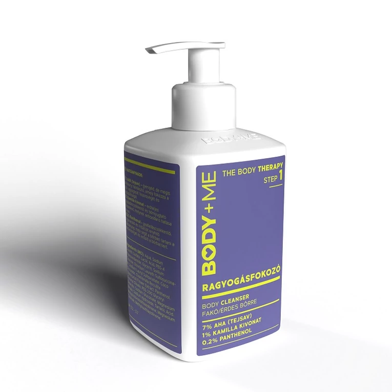 BODY+ME  Ragyogásfokozó body cleanser AHA-savval