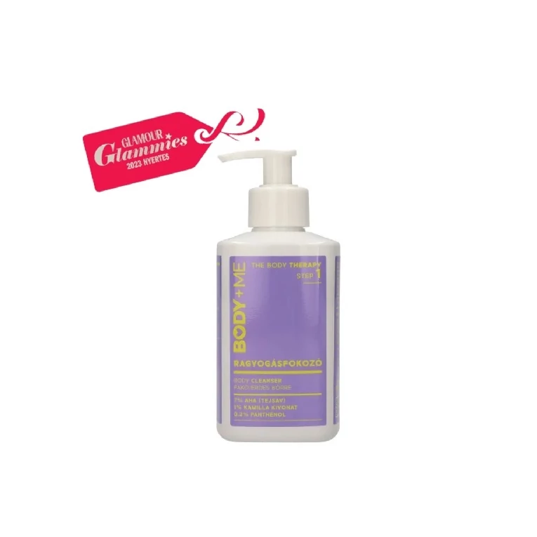 BODY+ME  Ragyogásfokozó body cleanser AHA-savval