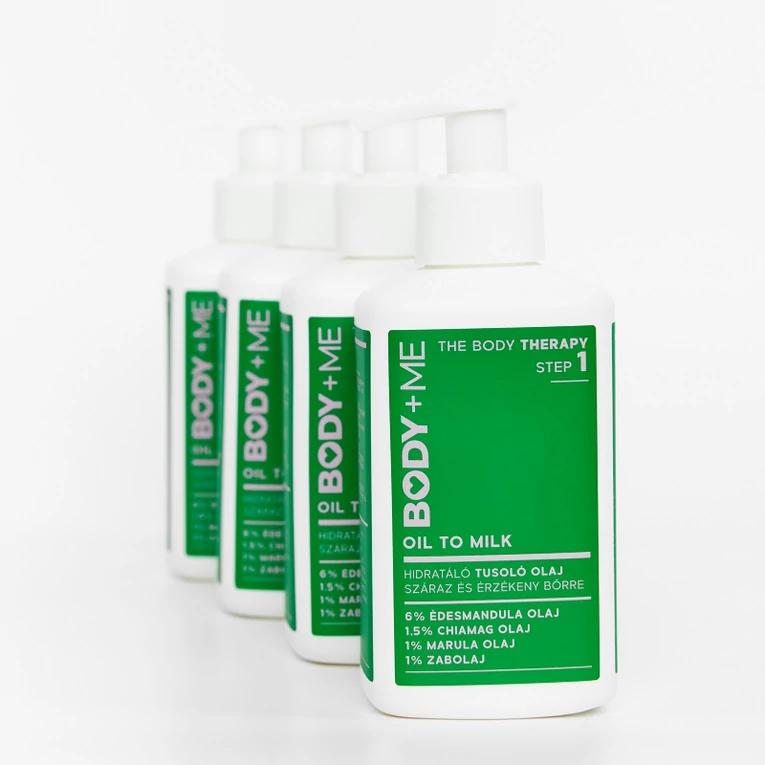 BODY+ME Oil To Milk hidratáló tusoló olaj