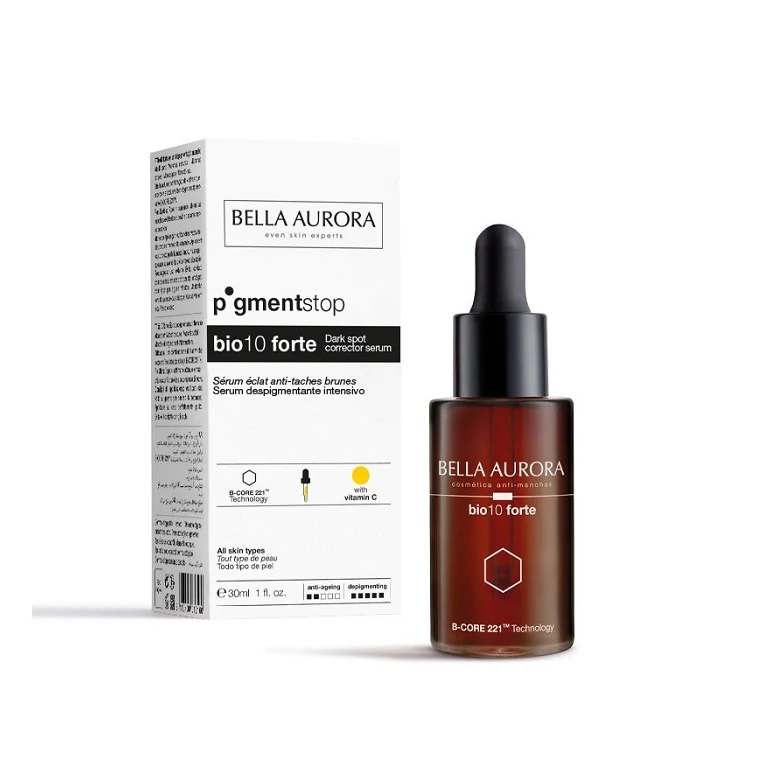 Bella Arurora BIO10 Forte Dark Sport Corrector Dropper pipettás pigmentfolthalványító szérum2