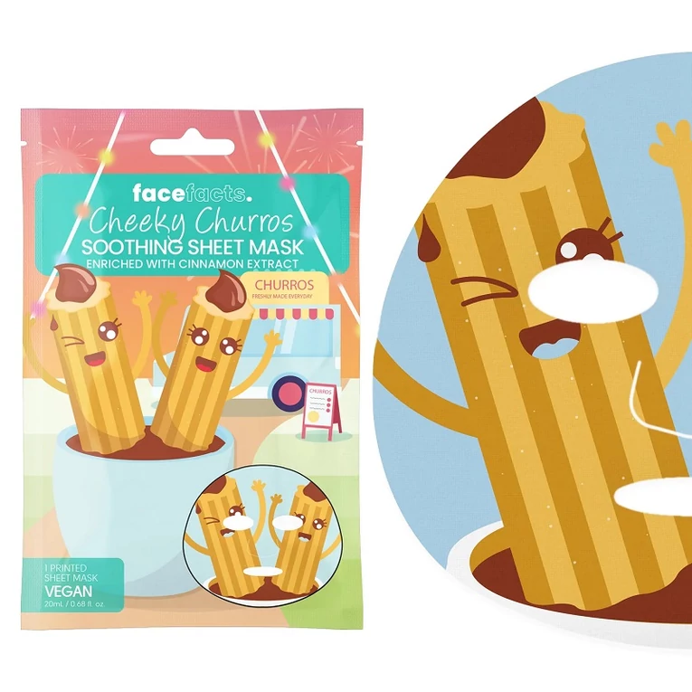 Face Facts Cheeky Churros fátyolmaszk fahéjkivonattal