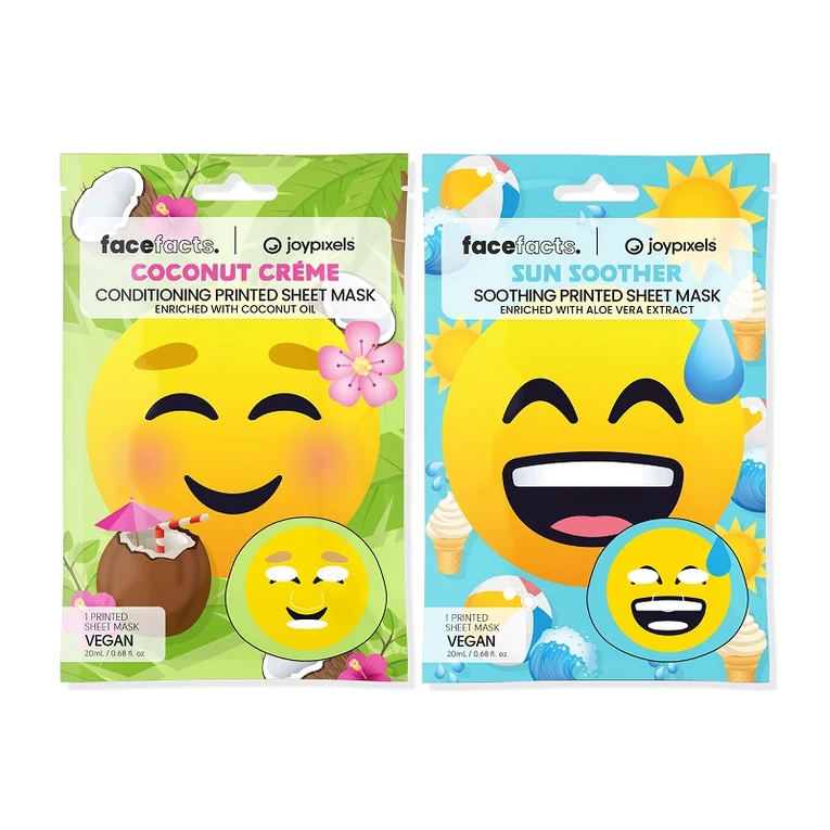 Face Facts Joy Pixels Coconut Creme fátyolmaszk kókuszkivonattal