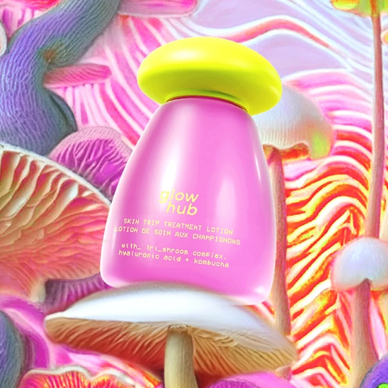 Glow Hub Skin Trip hidratáló lotion arcra gombakivonattal