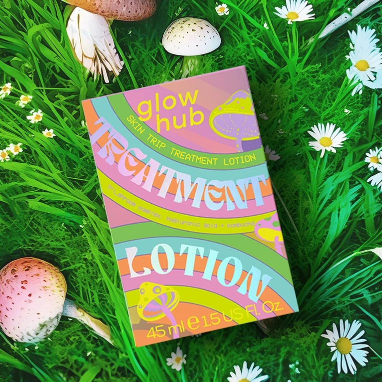 Glow Hub Skin Trip hidratáló lotion arcra gombakivonattal