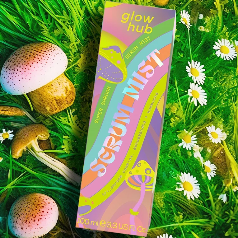 Glow Hub Super Shroom bőrerősítő szérumpermet gombakivonattal