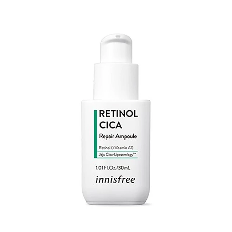 Innisfree Retinol Cica Traces Ampoule hidratáló esszencia ázsiai gázlóval és retinollal