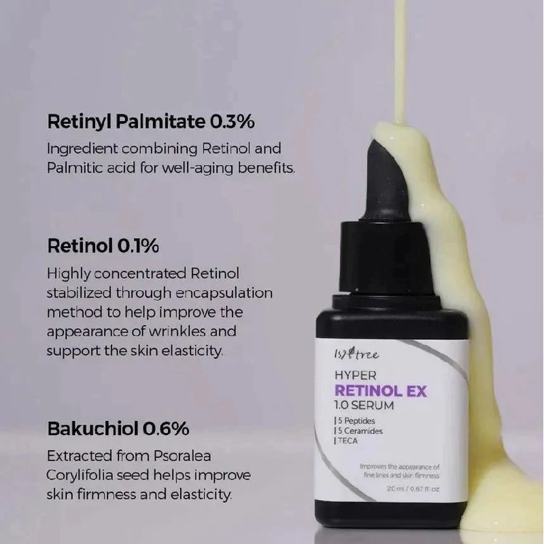  Isntree Hyper Retinol Ex 1.0 anti-aging szérum retinollal és peptidekkel2
