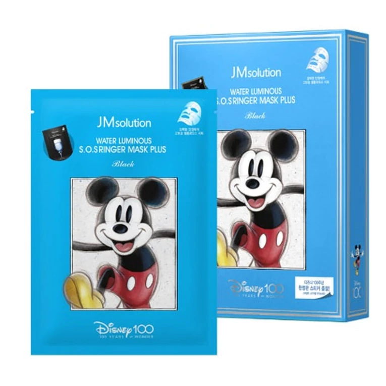 JM Solution Disney Limited Water Luminous SOS fátyolmaszk vízhiányos bőrre