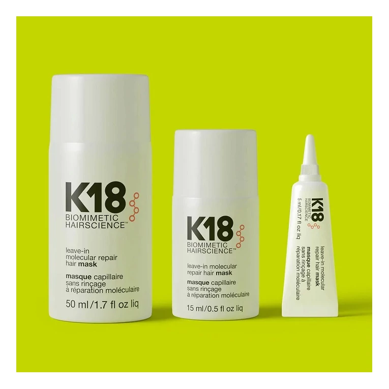 K18 Leave In Repair Mask hajban maradó helyreállító maszk – 15 ml2