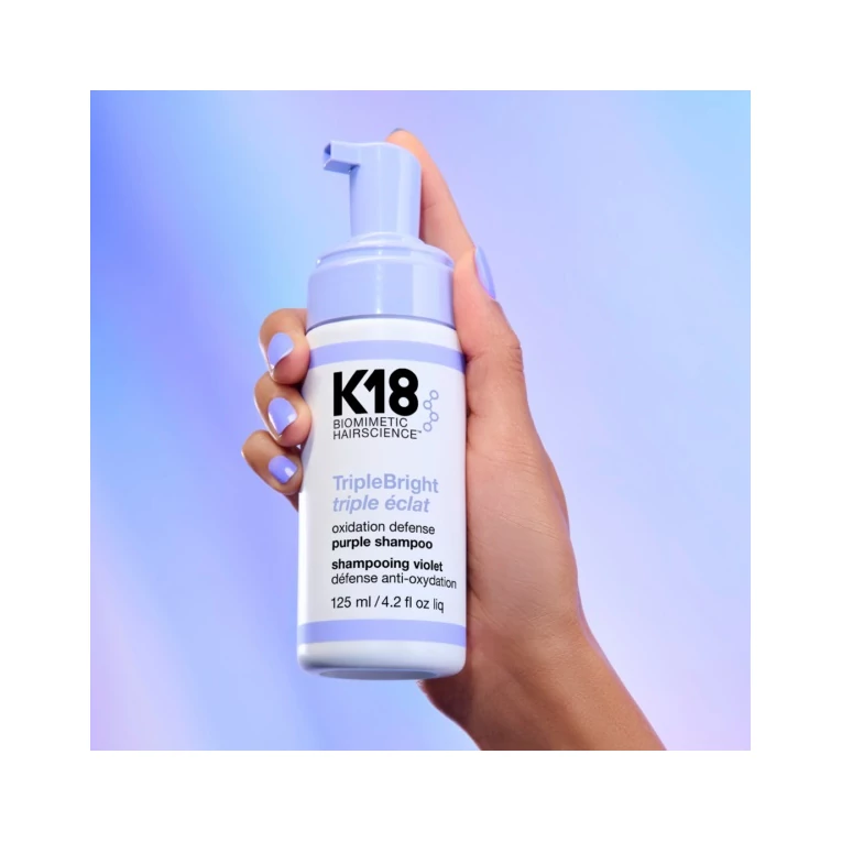 K18 Triple Bright Oxidation Defense Lila sampon szőke hajra
