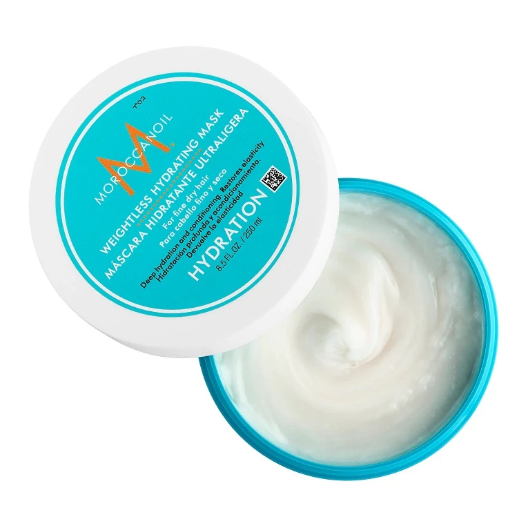 Moroccanoil Weightless Hydrating Mask hidratáló hajpakolás argánolajjal vékony szálú hajra