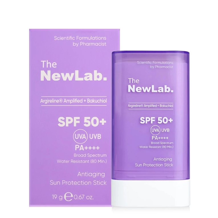 The New Lab Anti-aging fényvédő stick bakuchiollal SPF50