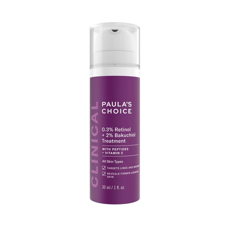 Paula’s Choice Clinical 0.3% Retinol + 2% Bakuchiol Treatment intenzív anti-aging szérum