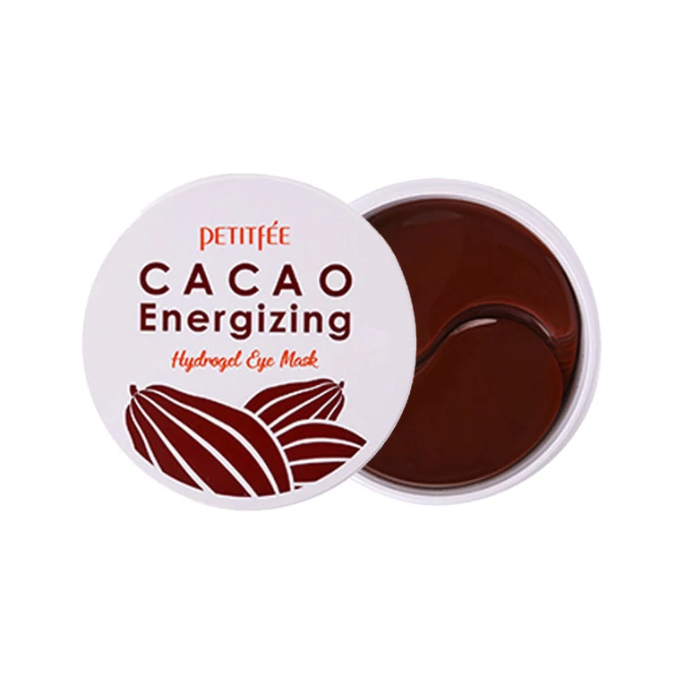 Petitfée Cacao Energizing Hydrogel Eye Mask energetizáló szemkörnyékápoló tapaszok kakaókivonattal