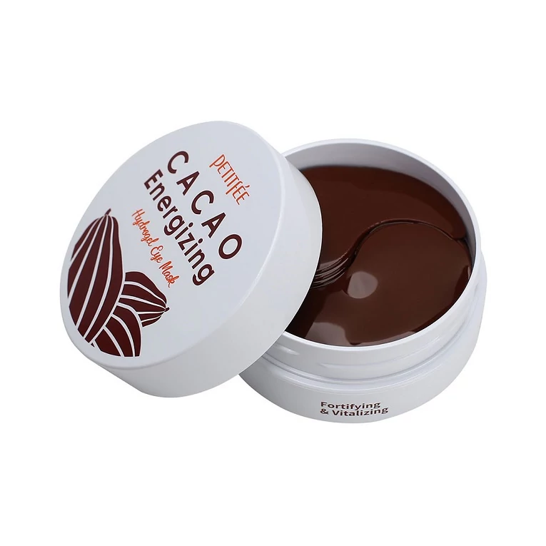 Petitfée Cacao Energizing Hydrogel Eye Mask energetizáló szemkörnyékápoló tapaszok kakaókivonattal2