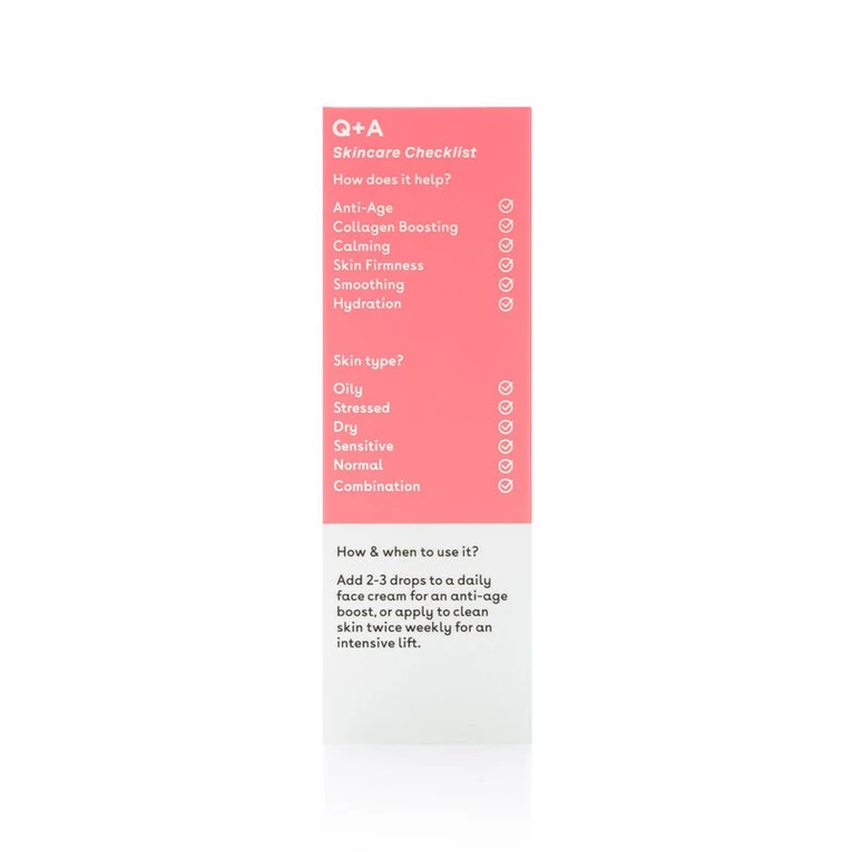 Q+A Collagen Booster Serum feszesítő szérum növényi kollagénnel