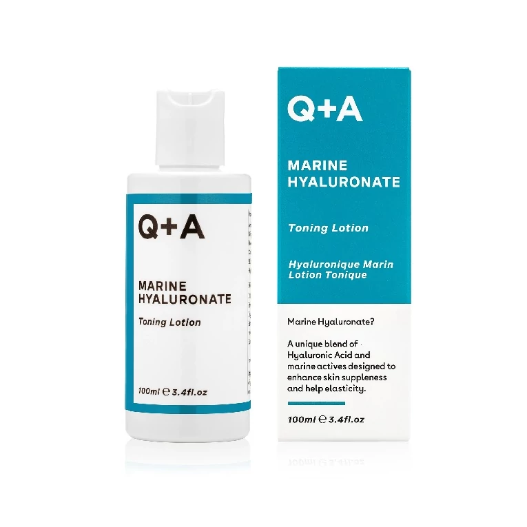 Q+A Marine Hyaluronate Toning Lotion hidratáló toner lotion hialuronsavval és tengeri algával2