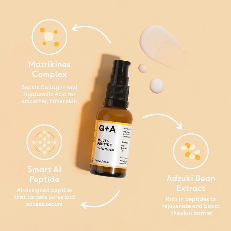 Q+A Multi-peptide feszesítő szérum 