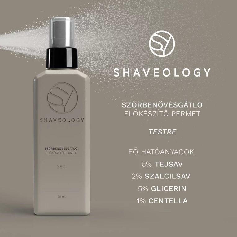 Shaveology szőrbenövésgátló előkészítő permet testre