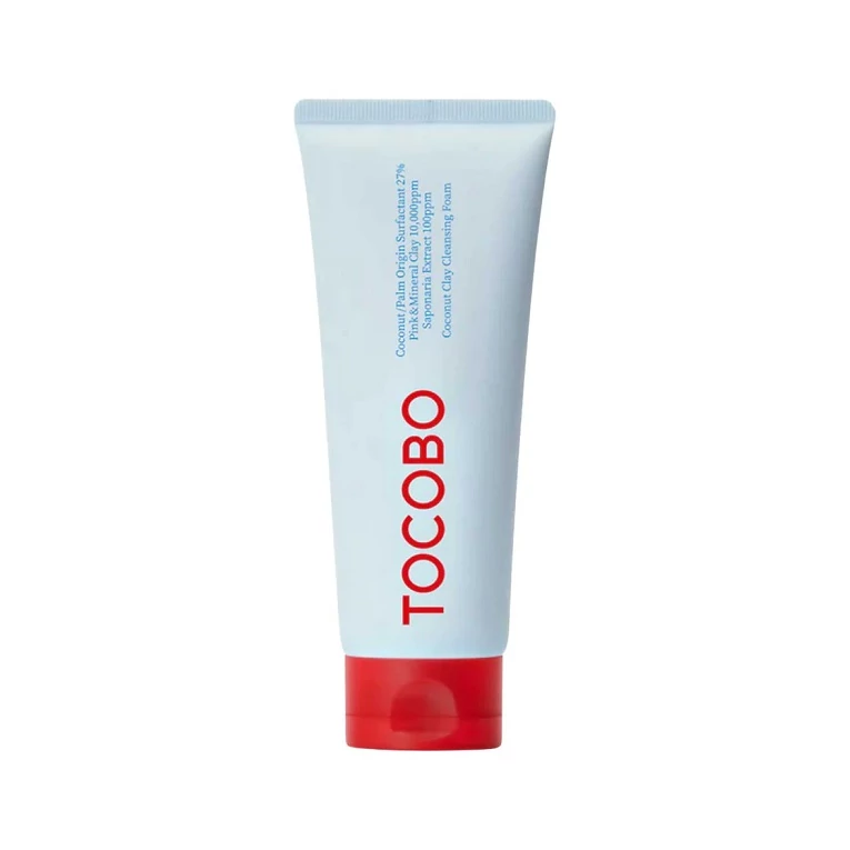 Tocobo Coconut Clay Cleansing Foam gyengéden habzó arctisztító rózsaszín agyaggal