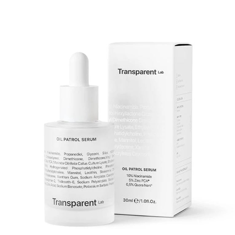 Transparent Lab Oil Patrol Serum mattító hidratáló szérum zsíros bőrre2