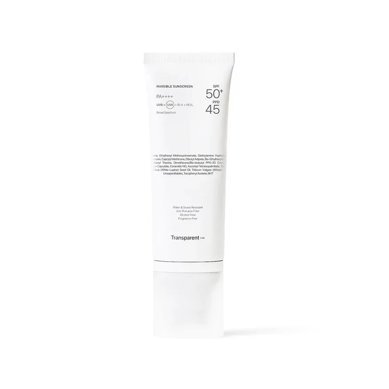 Transparent Lab Invisible Sunscreen bőrerősítő fényvédő arcra SPF50