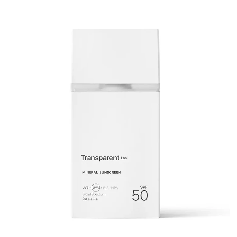 Transparent Lab Mineral Sunscreen ásványi fényvédő SPF 50