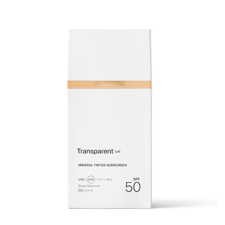 Transparent Lab Mineral Tinted Sunscreen színezett ásványi fényvédő Light árnyalat SPF 50
