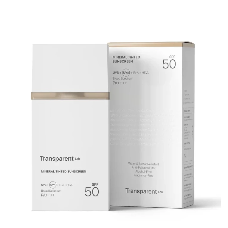Transparent Lab Mineral Tinted Sunscreen színezett ásványi fényvédő Medium árnyalat SPF 504