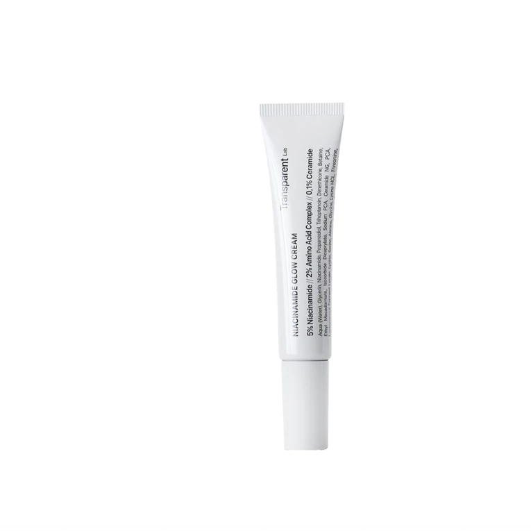 Transparent Lab Niacinamide Glow Cream ragyogásfokozó hidratáló niacinamiddal - utazó kiszerelés