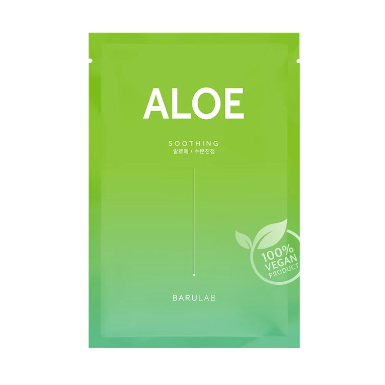 The Clean Vegan Aloe bőrnyugtató maszk irritáció ellen aloe verával