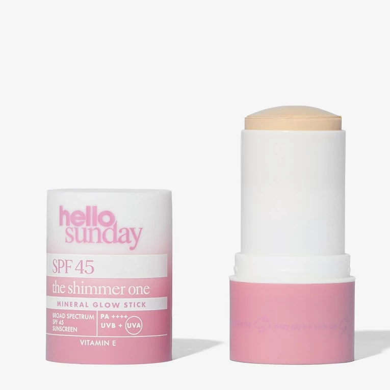 Hello Sunday The Shimmer One illatmentes ásványi fényvédő stift SPF45