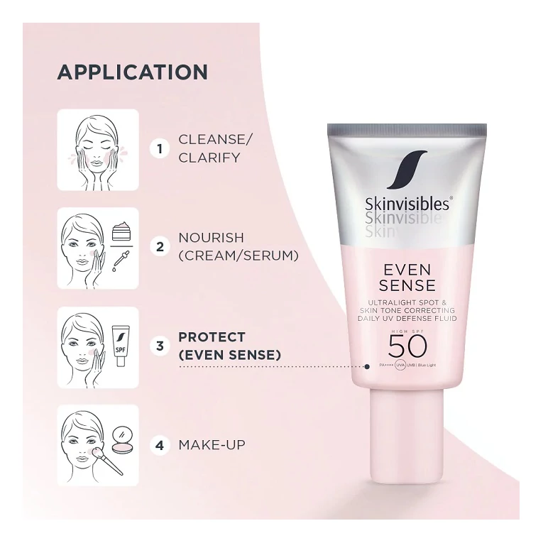 Skinvisibles Even Sense bőregységesító fényvédő arcra niacinamiddal SPF502