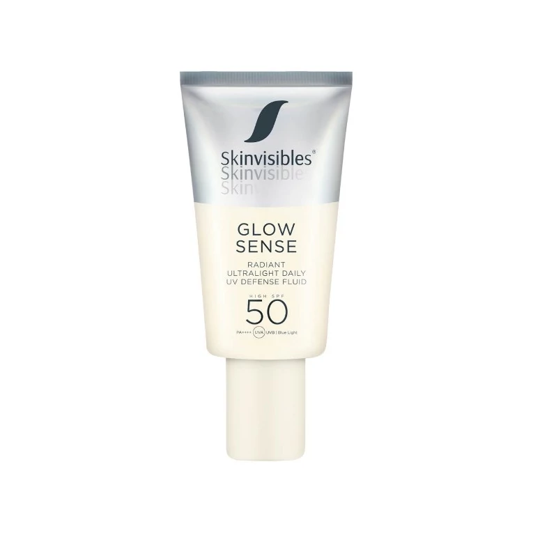 Skinvisibles Glow Sense ragyogásfokozó fényvédő arcra SPF50