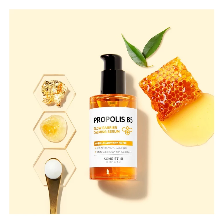 Some By Mi Propolis B5 Glow Barrier Calming Serum bőrnyugtató szérum propoliszkivonattal2