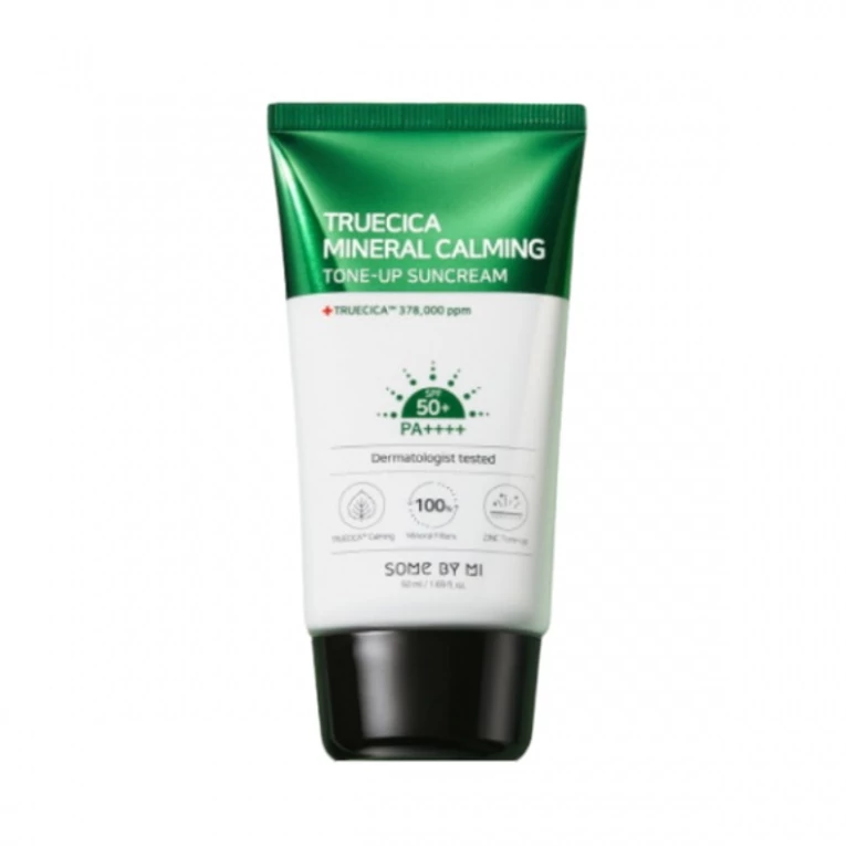 Some By Mi Truecica Mineral Calming Tone-Up ásványi fényvédő arcra SPF50