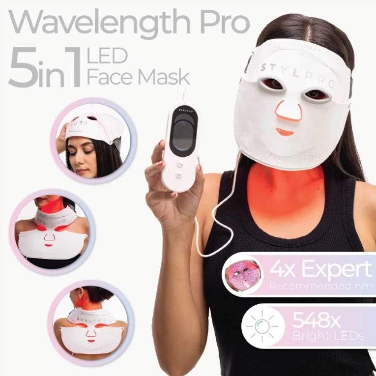 STYLPRO Wavelength Pro 5-in-1 multifunkciós ledmaszk arcra, fejbőrre és testre